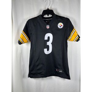 Nike Pittsburgh Steelers Russell Wilson 3 Youth Jersey Black Medium NFL Football